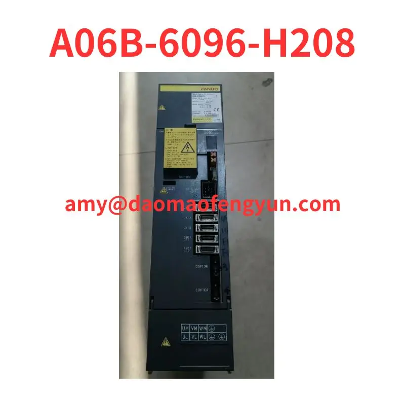 Second-hand  A06B-6096-H208 Fanuc Servo Drive  tested  ok    A06B 6096 H208