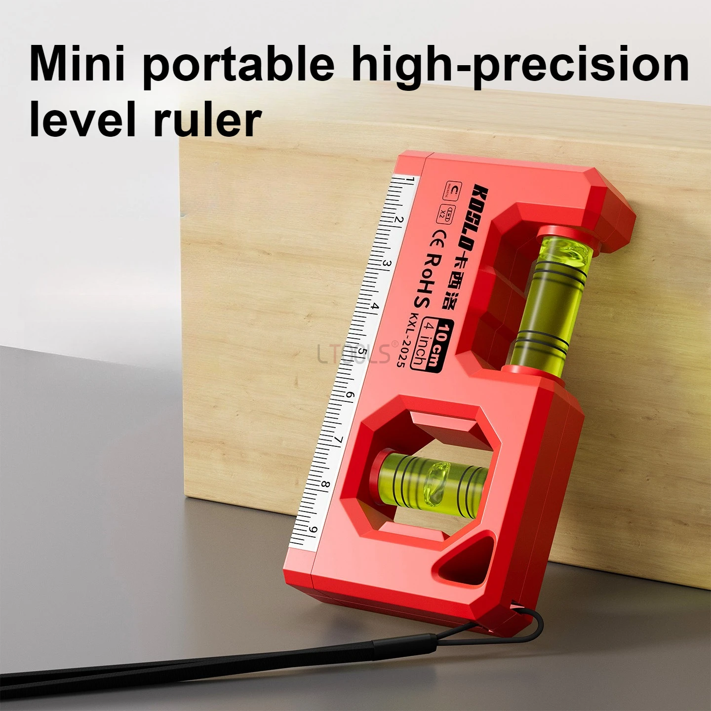 

Mini portable level with scale double bubble high-precision level for home installation leveling tool wear-resistant and durable