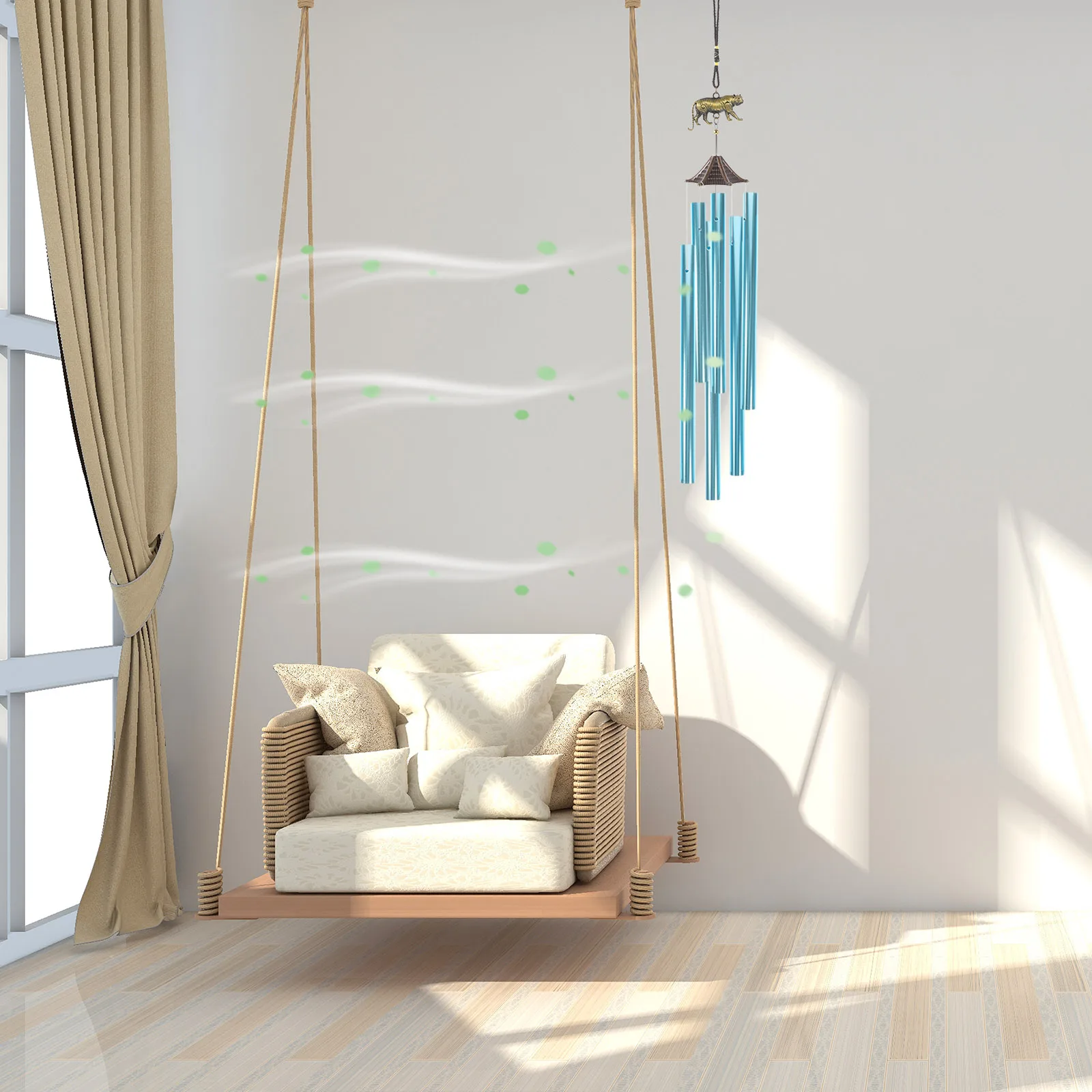 

6 Pcs Chime Tube Wind Chime Tube Tubes Durable DIY Hanging Pendant Replacement Pipes Home Garden Decor
