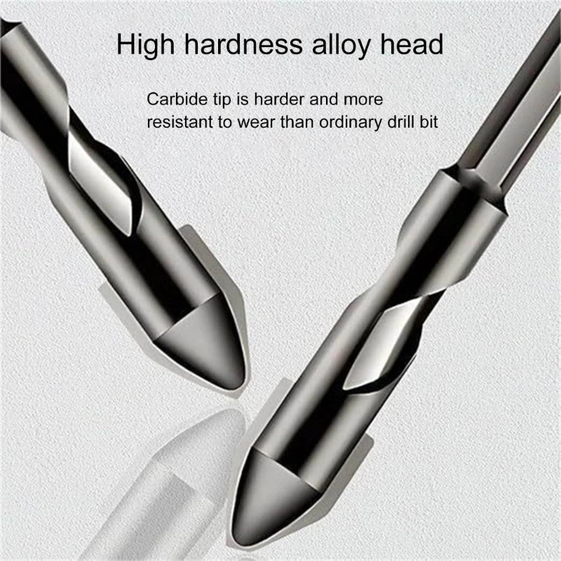 2024 New 8Pcs High Strength Eccentric Twist Drill Bit Oblique Head Eccentric Drill Bit Concrete Drill Bit Industrial Drill Bits