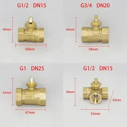 황동 전기 볼 밸브, 다양한 유형의 전기 액추에이터, 양방향 DN15, DN20, DN25, DN32, DN40, DN50 에 적합