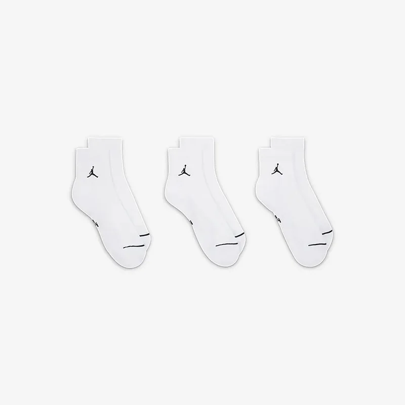 Nike genuine JORDAN unisex breathable sports socks three pairs set DX9655-100 view 3