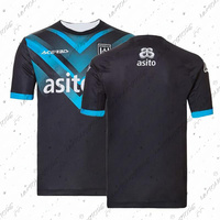 Youth Adult Same Style Football Training Shirt Dutch Men Short sleeved T-shirt Heracles Almelo New Black and White Stripe Shirt