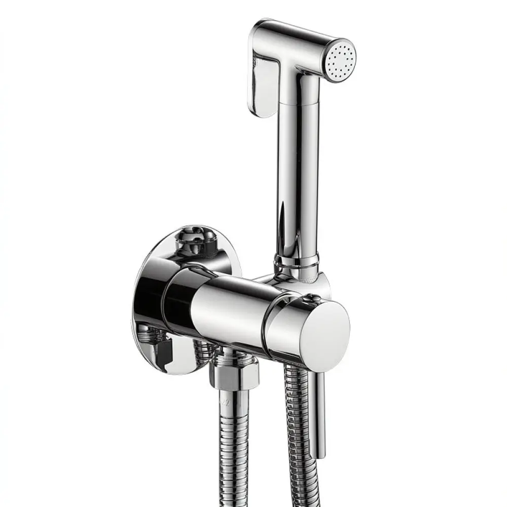 Wall Embedded Brass Bidet Mixer Tap Toilet Cleaning Applicator Sanitary Bathroom Equipment Durable Hot Cold Water Tool