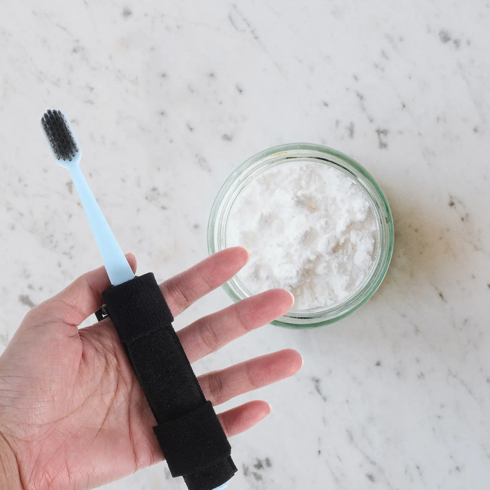 

Toothbrush for Elderly Hands Cuff Soft Gentle Bristles Detachable Head Ideal for Disabled and Use