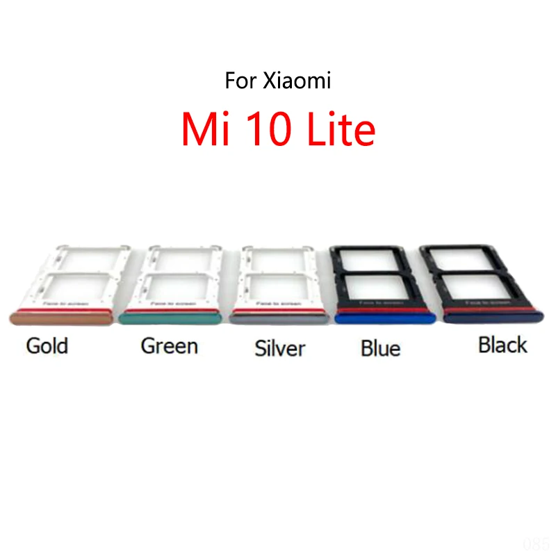 Ranura para tarjeta SIM para Xiaomi Mi 10 Lite, soporte para bandeja, lector de tarjetas Sim, enchufe