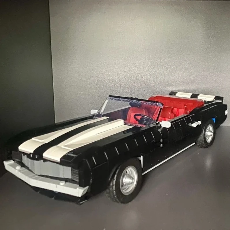 

Черный ретро автомобиль, винтажные автомобильные строительные блоки, наборы рождественских подарков, совместимые с частицами Legoed 10304