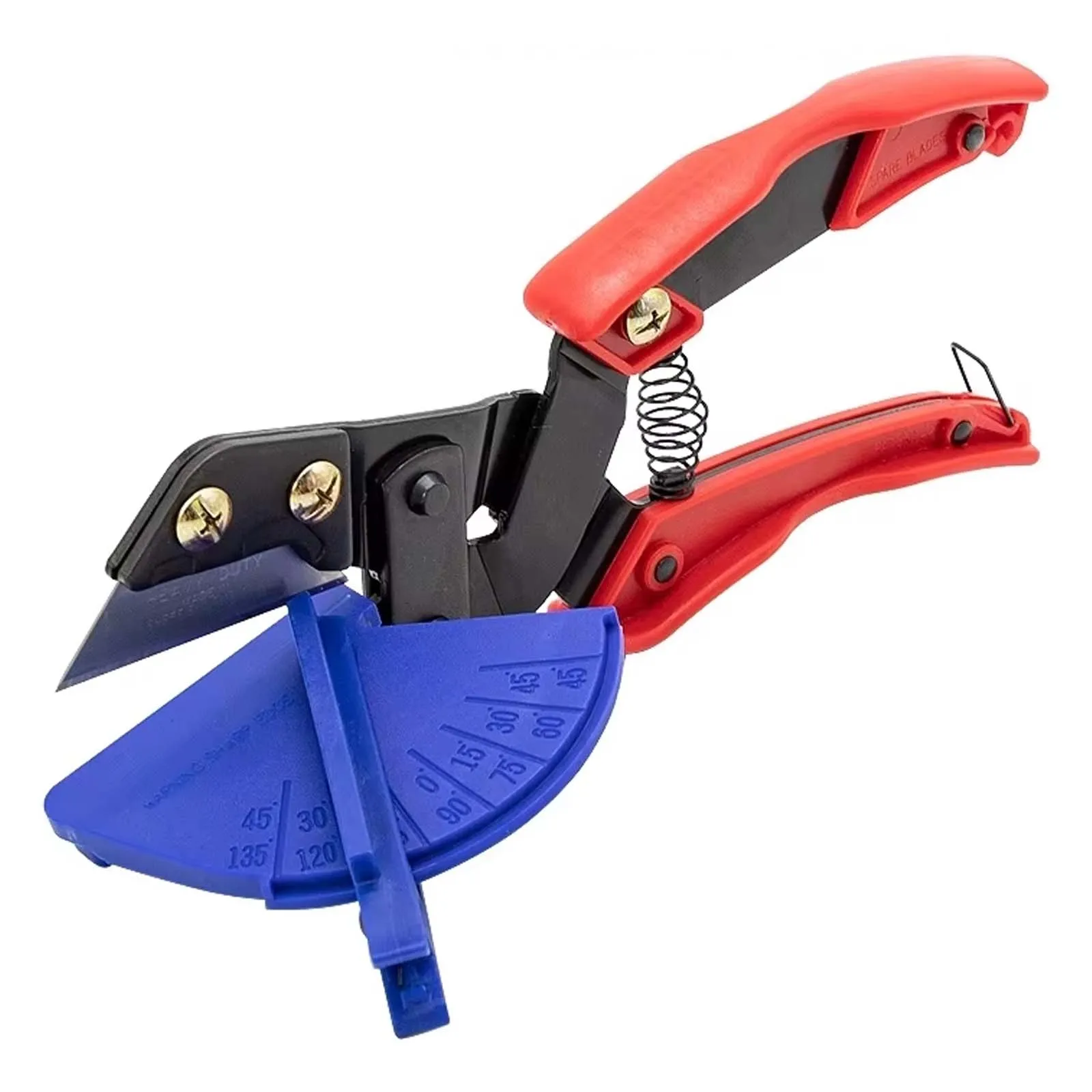

0°~135° Adjustable Wire Slotting Scissors, Electrical Woodworking Plastic Card Strip Edge Banding Rubber Strip Cutting Scissors