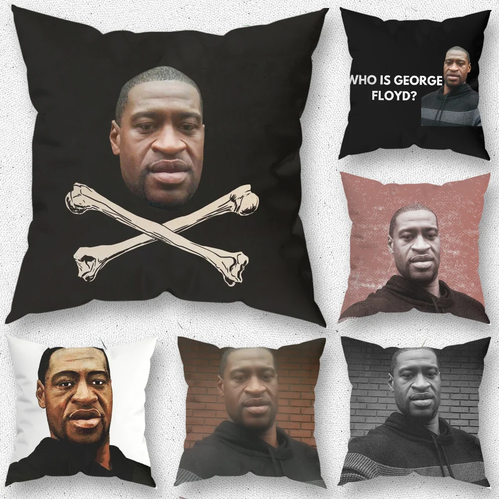 G-George F-Floyd Pillow Case For Home Bedroom Room Decoration Living Room Sofa Cushion Cover Suitable