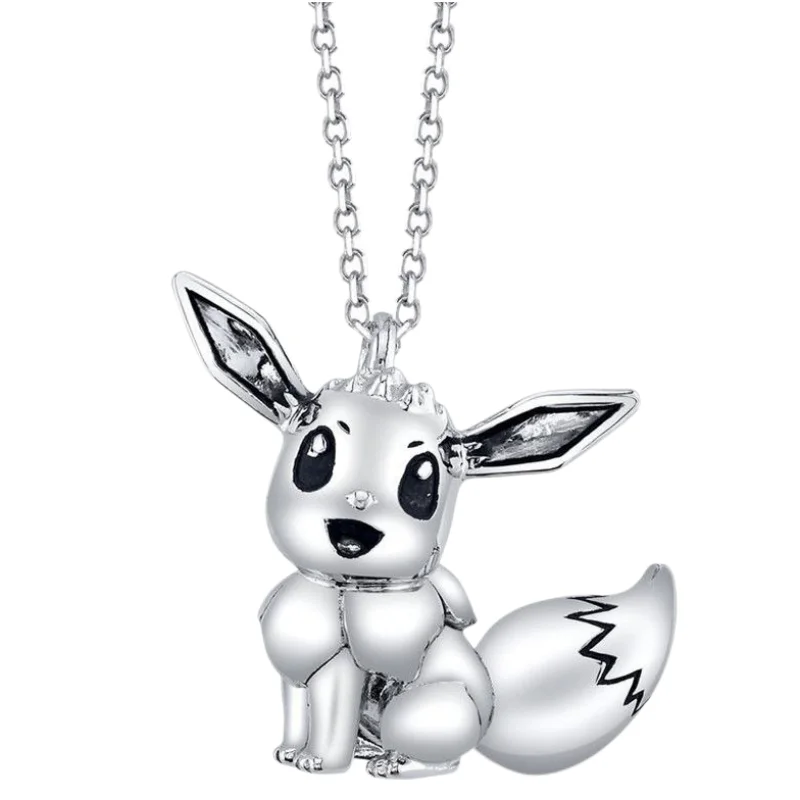 

New Pokemon anime peripheral couple necklace pendant clavicle chain jewelry cartoon jewelry accessories fashion niche gifts