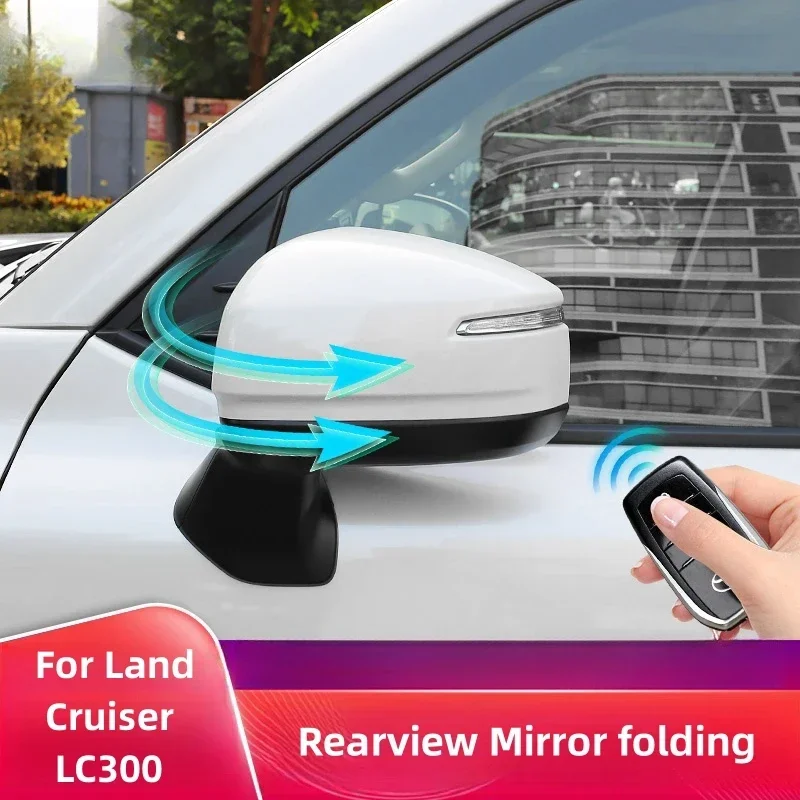 

Automatic Window Lifting OBD Module Electric Rearview Side Mirror Folding for Toyota Land Cruiser LC300 2022 2023 Accessories