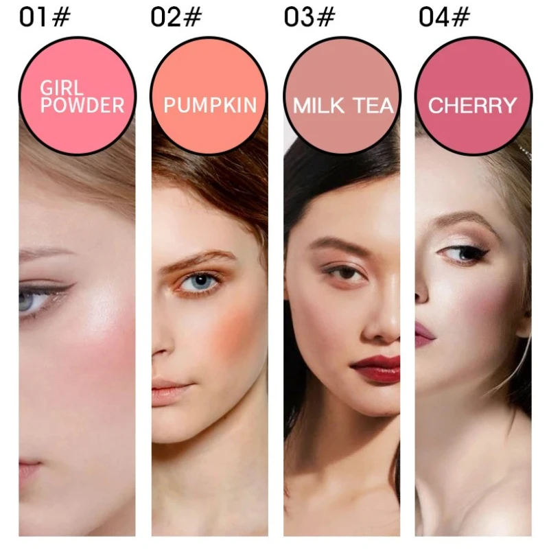 1 Chiếc Màu Hồng Da Mặt Viền Trang Điểm Người Phụ Nữ Làm Đẹp Khuôn Mặt Lắc Chân Nữ Đen Phối Matte Nude Mỹ Phẩm Sửa Chữa Blusher Đào Mặt Đen Phối Kem 10Ml