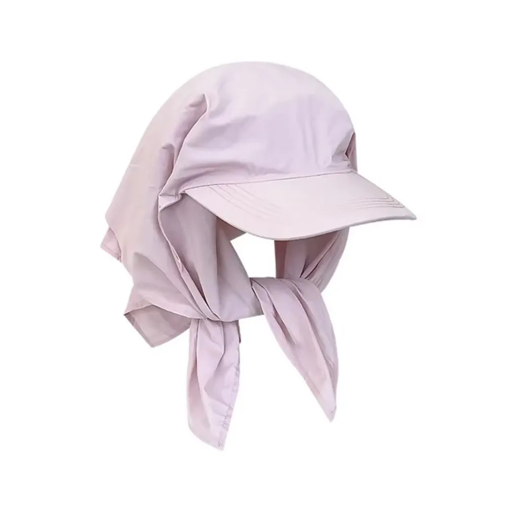 

Solid Color Headscarf Baseball Cap Korean Style Nylon Sunscreen Beach Hats Baseball Hat Sun Cap Peaked Cap Men