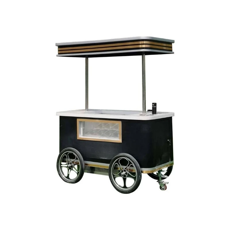 Stall economy ice cream float, promotional frozen drinks stall snack cart c