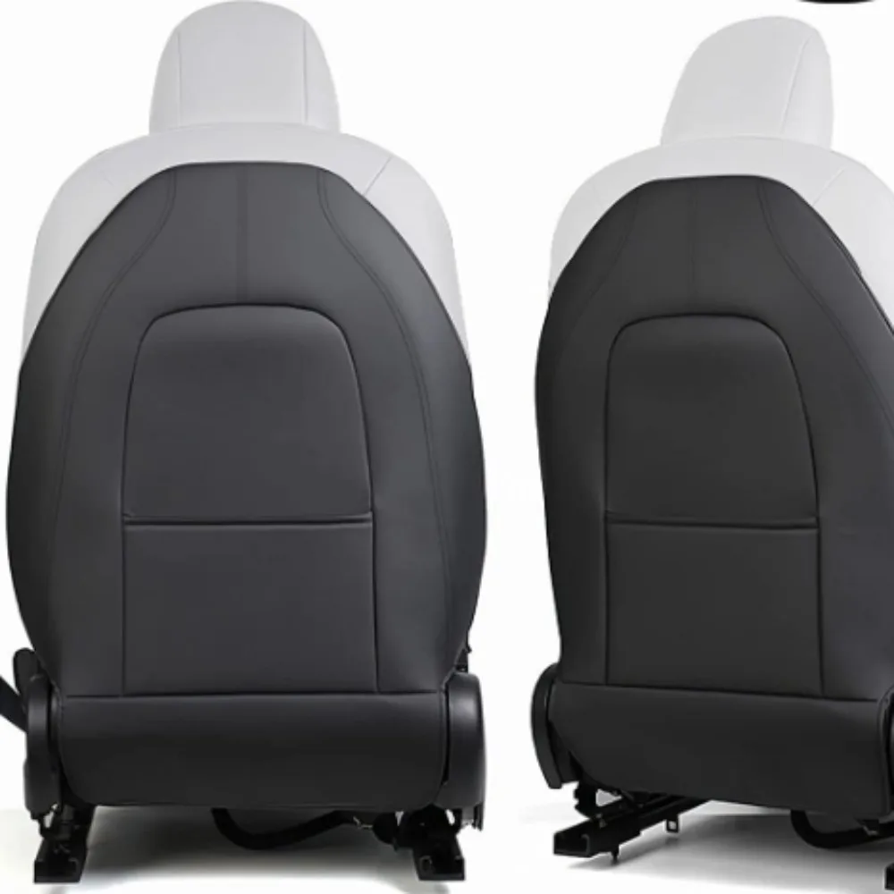 

2Pcs Seat Back Anti Kick Pad For Tesla Model 3 Y Leather Wear-Resistant Anti-Dirty Seat Backrest Protective Mat Car Accessories