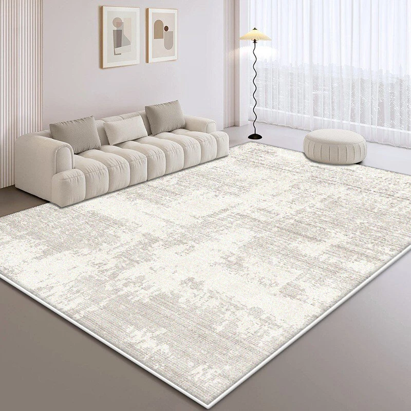 Nordic Wabi Sabi Style Living Room Carpets Non-Slip Washable Bedroom Abstract Floor Mats Soft Fluffy Decoration Home Large Rug