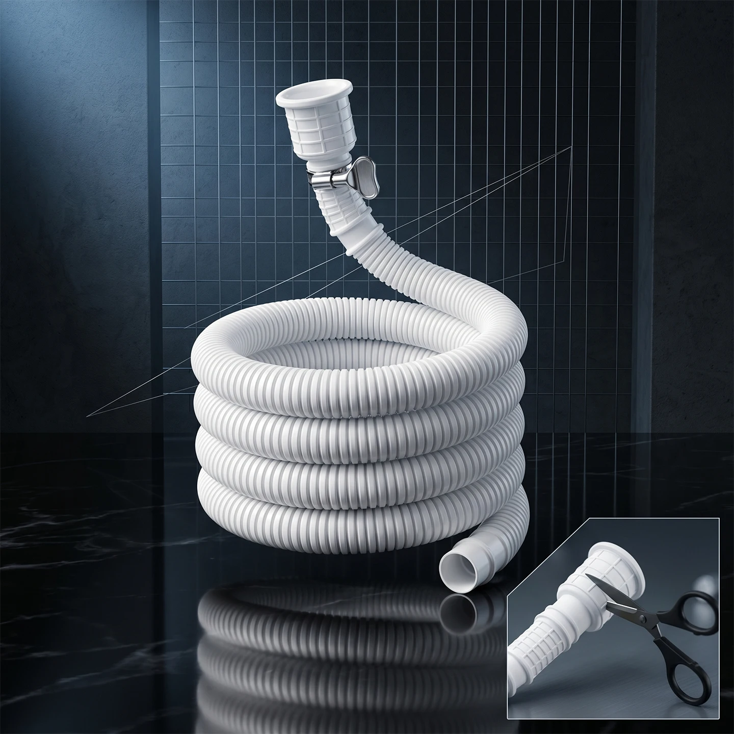 Anti Aging Air Conditioner Drain Hose Extension Tube Washing Machine Outlet Pipe Universal Outdoor Unit Joint Accessory