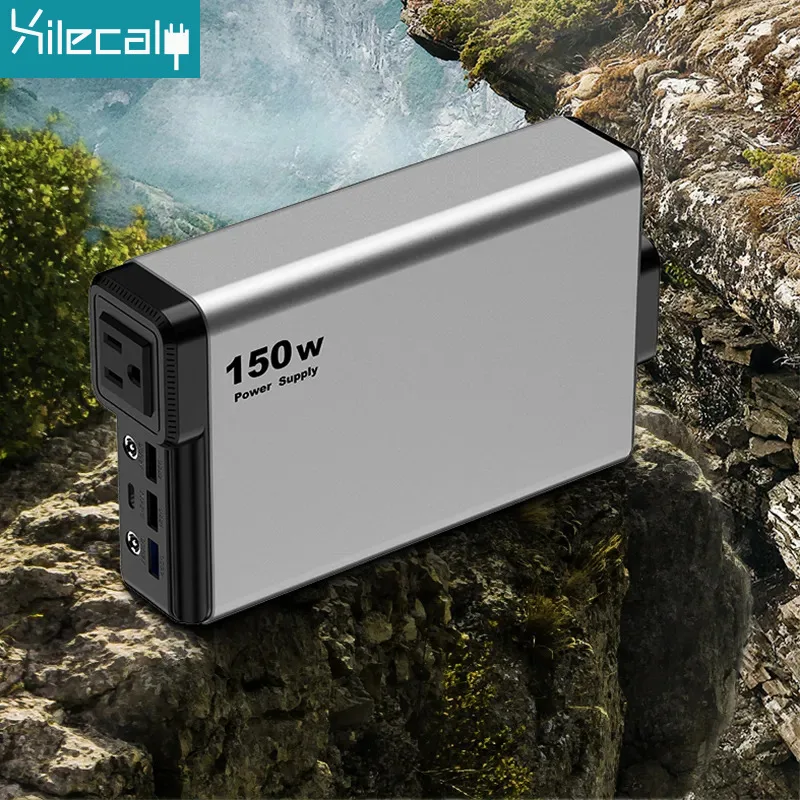 Imagem -03 - Outdoor Power Station 110v 220v Gerador Solar Portátil Bateria Power Station 32000mah Iluminação de Emergência Viagem Pesca 150w