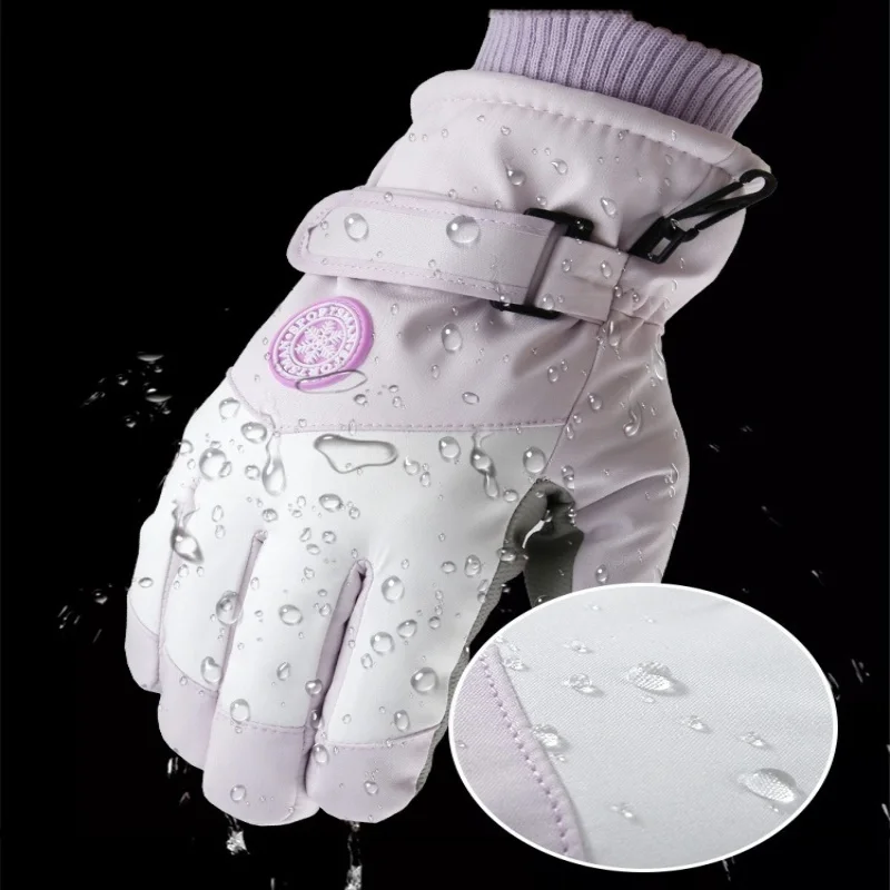 تصميم عصري الشتاء على الجليد قفازات التزلج عدم الانزلاق شاشة تعمل باللمس مقاوم للماء دراجة نارية الدراجات الصوف قفازات ركوب الخيل الدافئة