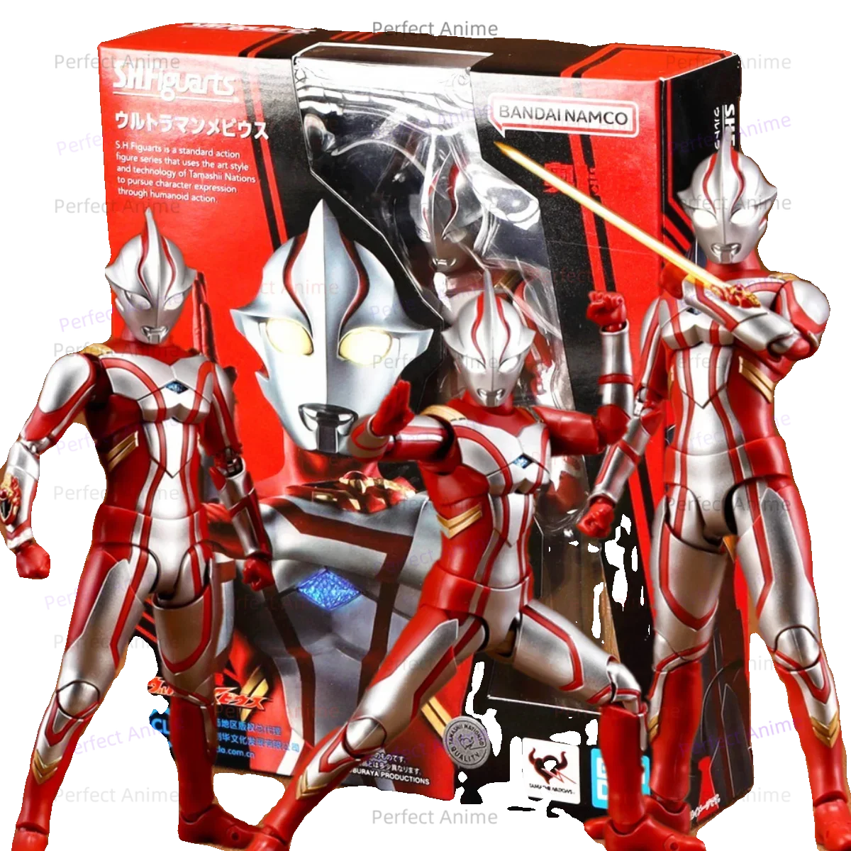 

Spot Bandai Shf Mebius Ultraman Mebius Initial Form Hibino Mirai Small Movable Figure