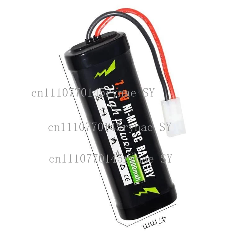 For RC Toys Tank Car Airplane Helicopter 7.2V 3300mAh 5000mAh SC Ni-MH Battery With Tamiya Connector