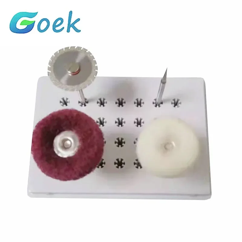 4pcs Dental Diamond Disc Dentistry Bur Polishing Brushes Drill Kit Adjust Polish Invisible Braces Tungsten Carbide Dentist Tool