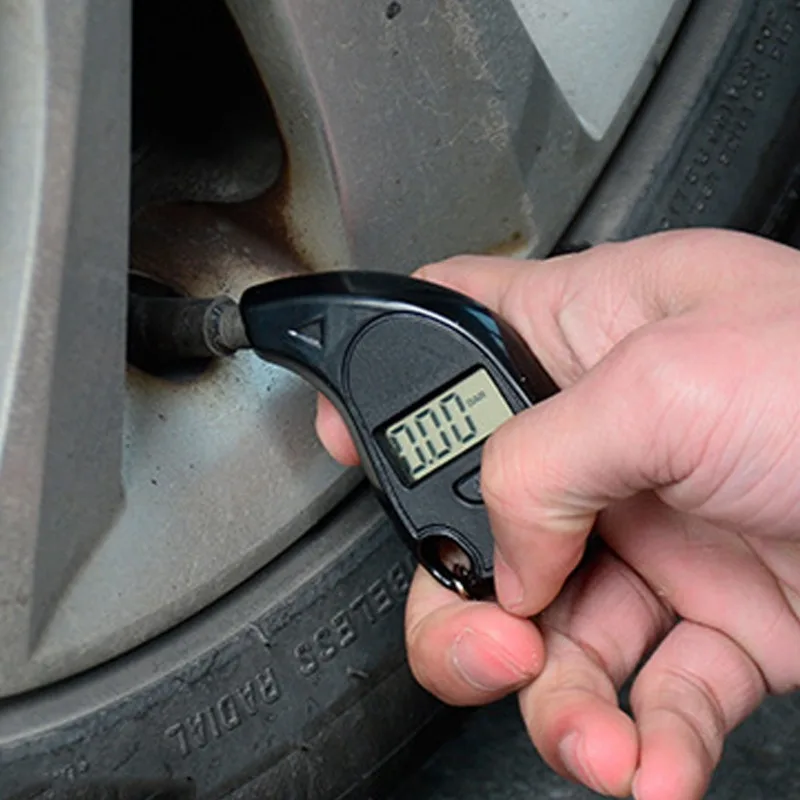 ABS 5-100 PSI BAR Digital Auto Wheel Tire Air Pressure Gauge Meter Test Tyre Tester for Vehicle Car Monitoring System