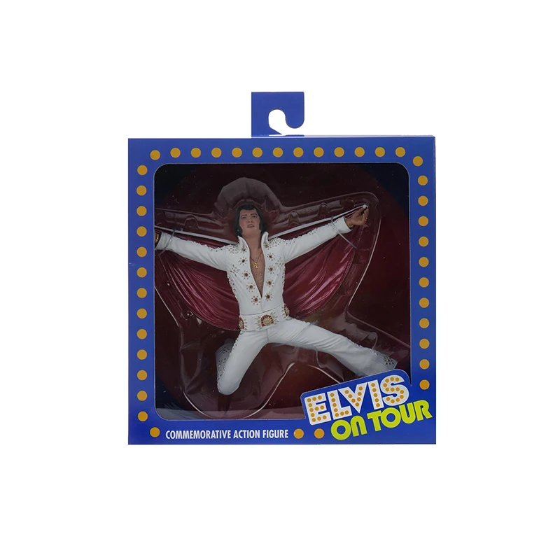 

NECA Elvis Presley on Tour Commemorative Cape Spread Pose Action Figure The King of Rock Limited Collectible Model Boy Toys Gift