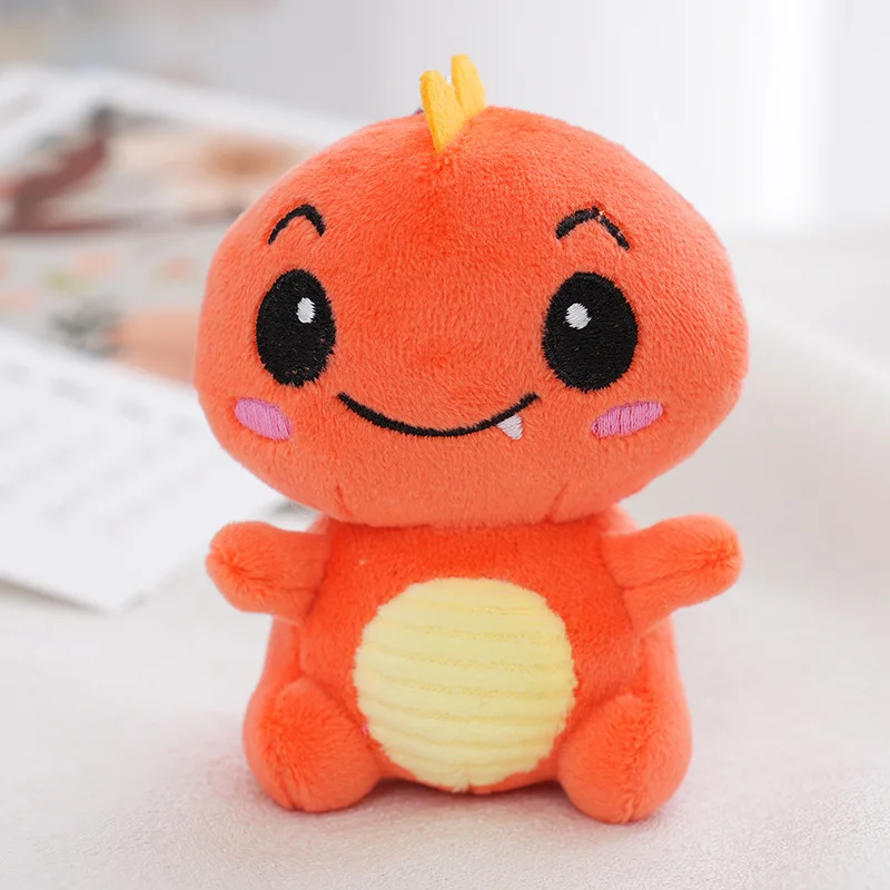 Cute Blush Dinosaur Plush Keychain Cartoon Animal Stuffed Doll Keyring Lovely Backpack Pendant Decoration Best Friend Gifts