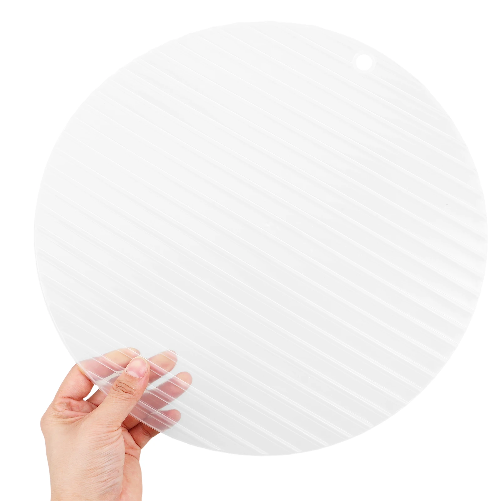 

5pcs Dumpling Transparent Simple Design Storage Rack Multifunctional Round Serving Tray Steamer Plate Reusable Food Container