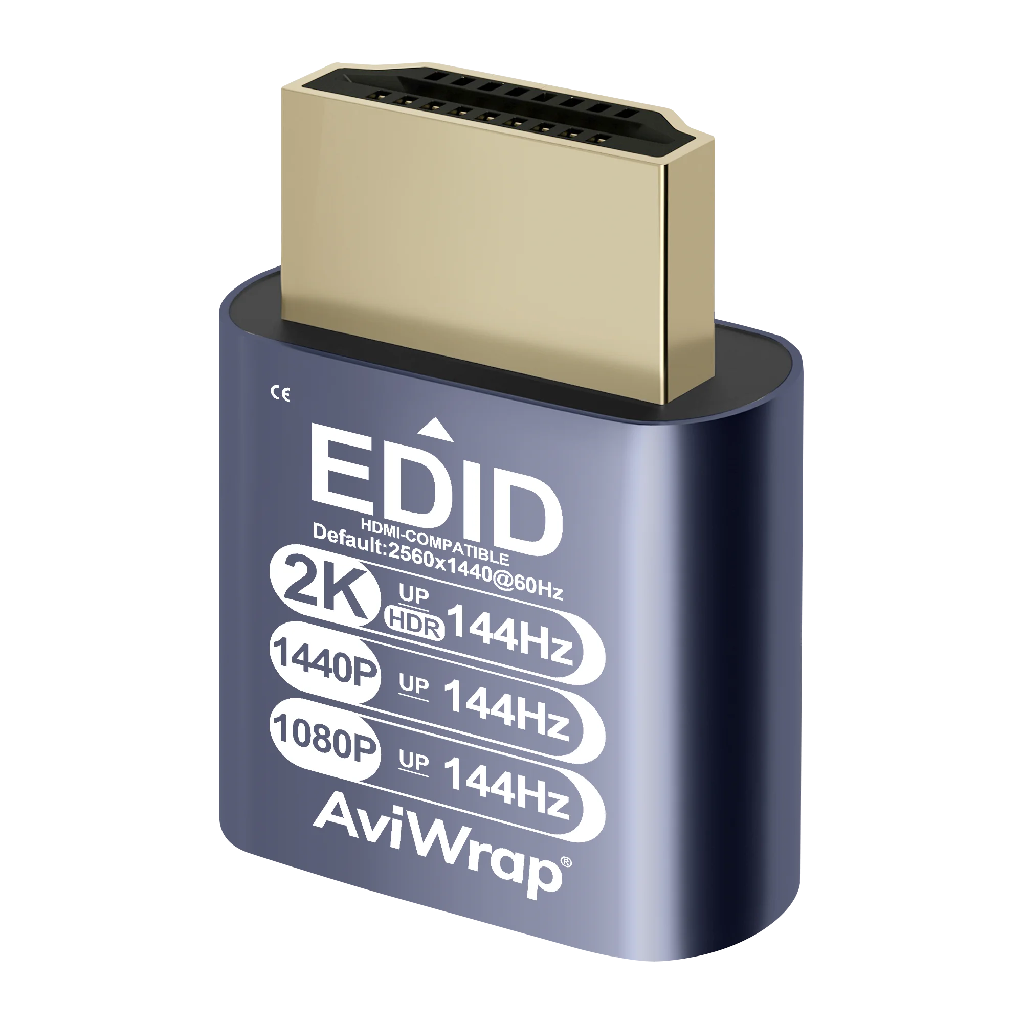 

HDMI 2.1 Dummy Plug,HDR EDID Emulator,Headless Adapter,Supports 1440p/1080p@144Hz for PC,VR & Cryptocurrency Mining