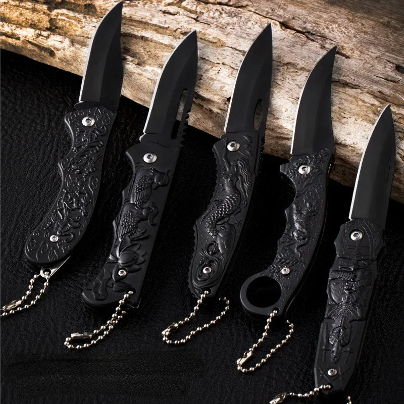 One knife for multiple scenarios, outdoor camping self-defense hunting folding knife, kitchen fruit knife versatile tool