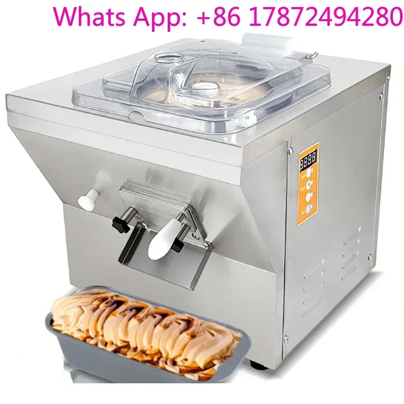 Desktop Stainless Steel Ice Cream Machine Turkish Italian Hard Ice Cream Ice Cream Machine Cafe Cold Drink Shop