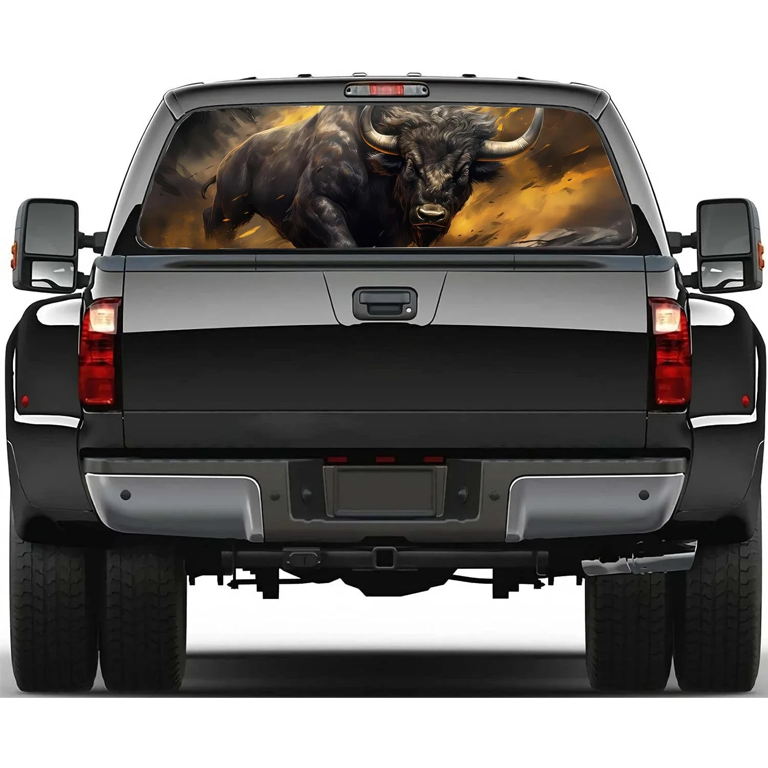 

buffalo animal Car Window Decal Sticker Graphic Decorative Truck Perforated Vinyl Universal Wrap Sticker