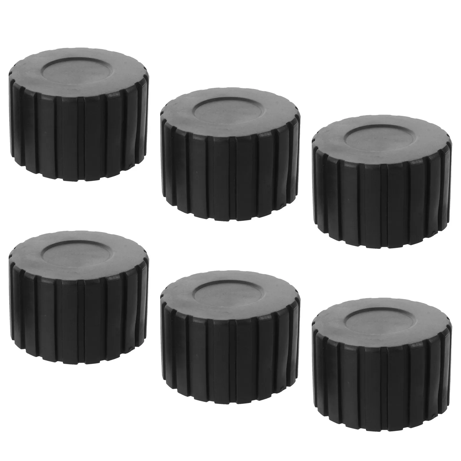 6Pcs Plastic Furniture Leg Caps Fitness Equipment Foot Pads for Hardwood Floors Treadmill Chairs Tables Floor Protection Quiet