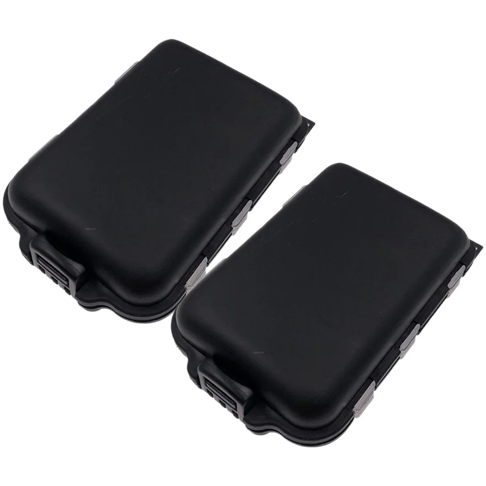 

2Pcs Fishing Gear Storage Box Waterproof Compact Case with Multiple Compartments Portable Fishing Hook Lure Bait Organizer