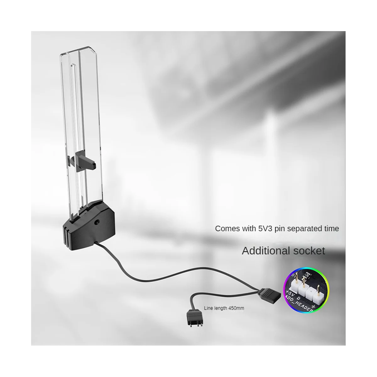 Graphics Card Bracket 5V 3PIN ARGB Graphics Card GPU Support Video Card Sag Holder/Holster Bracket Vertical GPU Mount