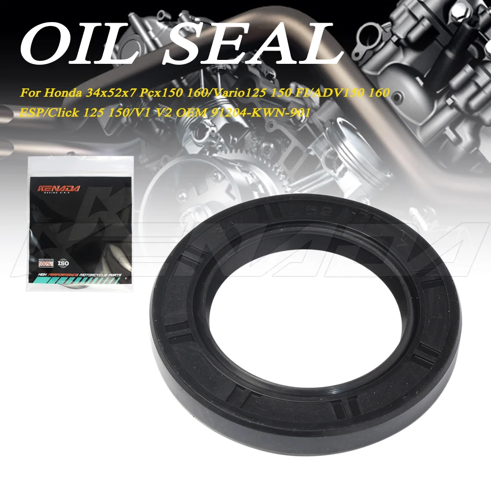 

Original Roda Belakan OIL SEAL For Honda 34x52x7 Pcx150 160/Vario125 150 FI/ADV150 160 ESP/Click 125 150/V1 V2 OEM 91204-KWN-901