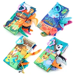 Learning Cognition Toys Children's Sensory Touch And Soft Feel Busy Book With Animal Tails Funny Kids Early Education Toy Gifts