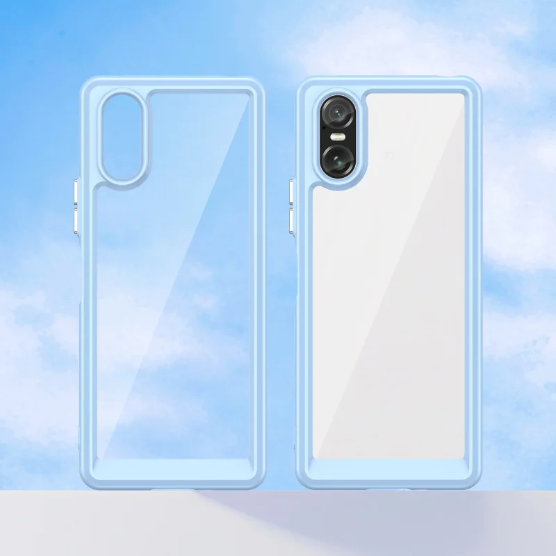 حافظة كمبيوتر شفافة مضادة للصدمات من مادة TPU لهاتف Xperia 10 VI، حافظة من البلاستيك الصلب من الأكريليك الشفاف عالي الدقة لهاتف Google Xperia 1 VII #6