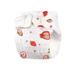 Baby Reusable Cloth Diaper Cover 6 layers Muslin Cotton Washable Gauze Diapers Pocket Breathable Nappies 1PC