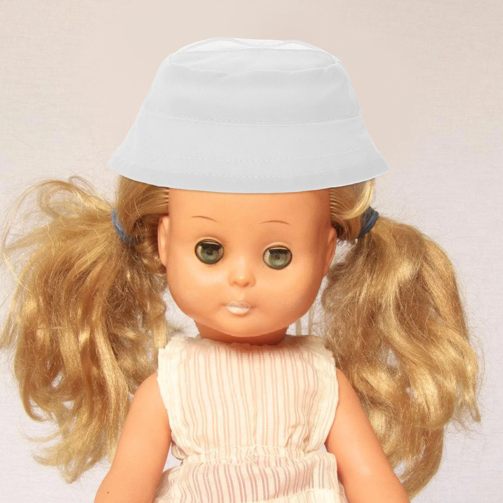 قبعة صياد صغيرة بيضاء 17 سنتيمتر غطاء قماش مفتوح العلوي DIY بها بنفسك الحرف اكسسوارات الشعر الديكور صياد قبعة مصغرة قبعات الحفلات #2