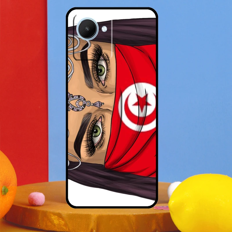 Tunisia Flag Map For Realme GT Neo 5 6 9 10 11 12 Pro Plus C11 C25 C21Y C30 C31 C33 C35 C51 C53 C55 C67 Case