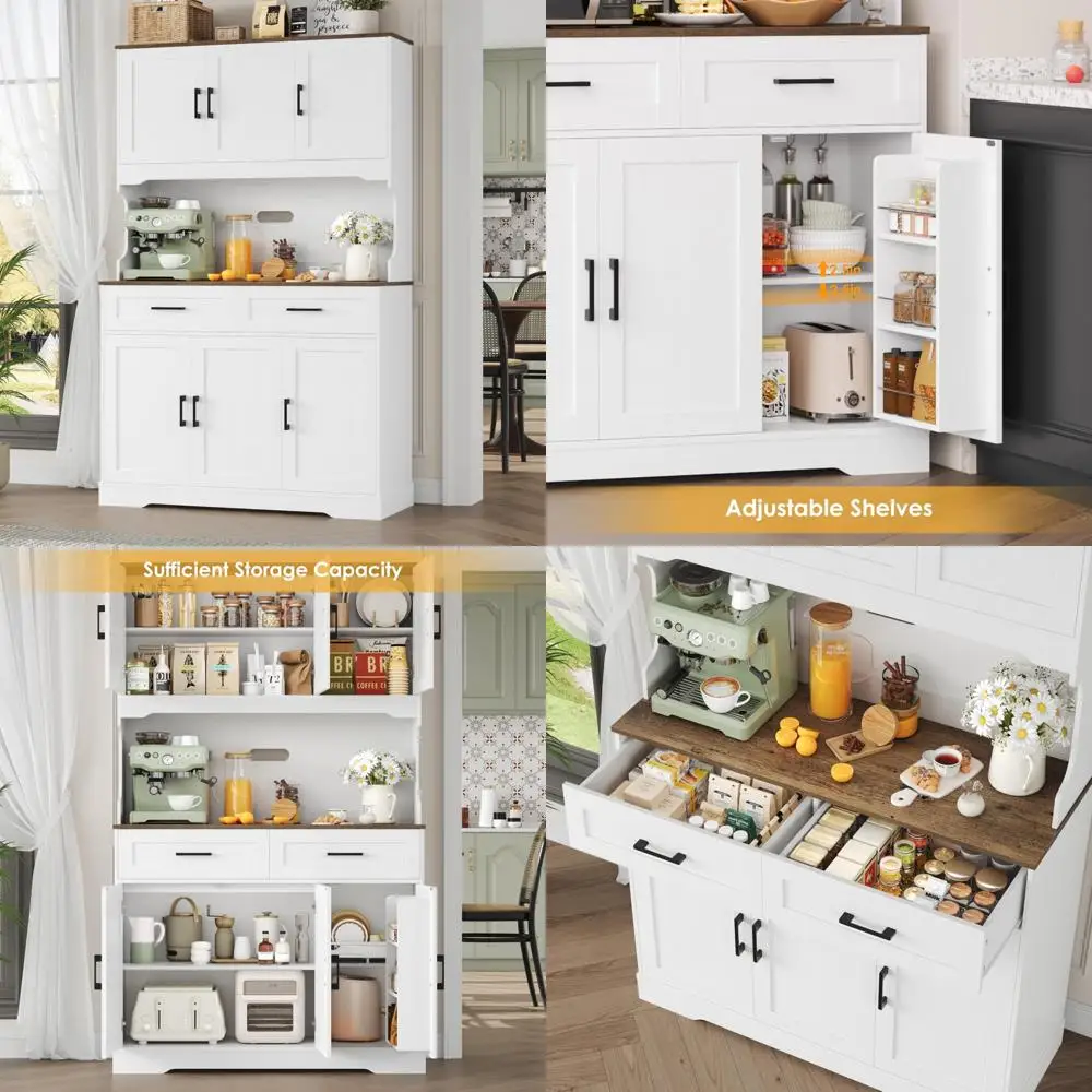 

5-in-1 Montessori-Inspired Kids Bookshelf and Toy Organizer with Chalkboard, 8 Cubbies, and Movable Drawer for Storage Solutions