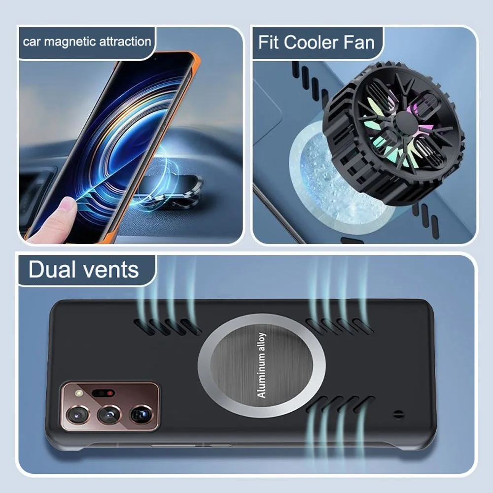 For Samsung Note 20 Ultra Case Note20 Graphene Borderless Hard Back Cover For Galaxy Note 20 Cooling Shell For SM Note 20Ultra image 6