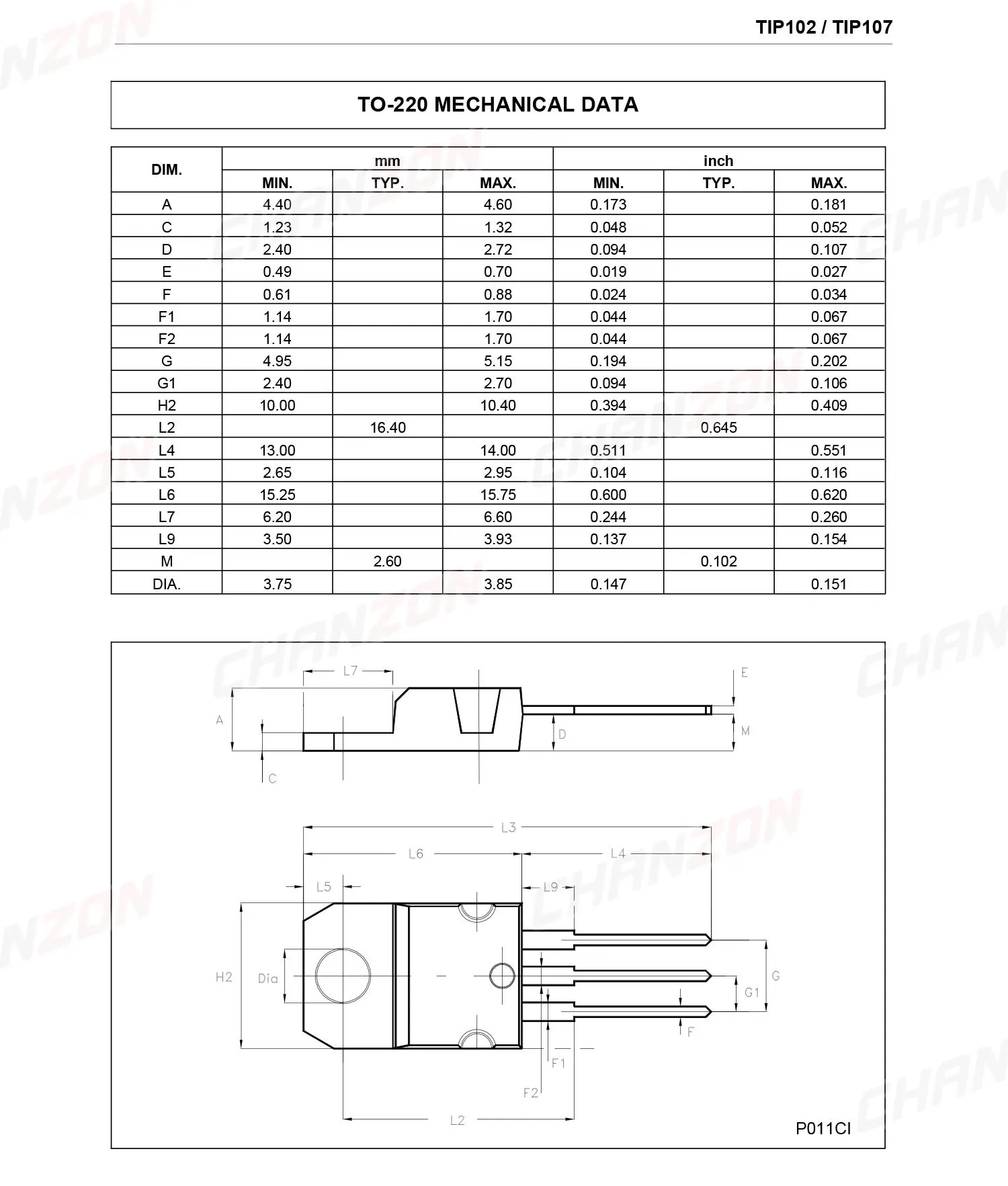 10pcs TIP102 TO-220 NPN Power Transistor Bipolar Junction BJT Powerful Triode Tube Fets Tip 8A 100V DIY DIP Integrated Circuits