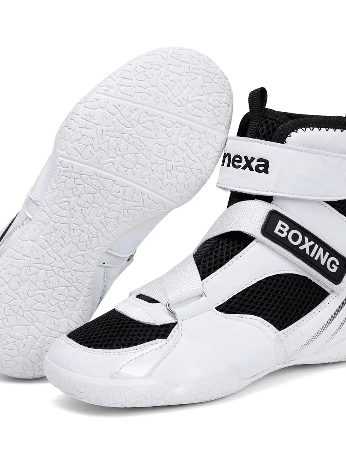 661 Men High Top Boxing Shoes Breathable Mesh Teen Wrestling Shoes Anti-slip Fitness Training Sneakers Professional Sport Shoes