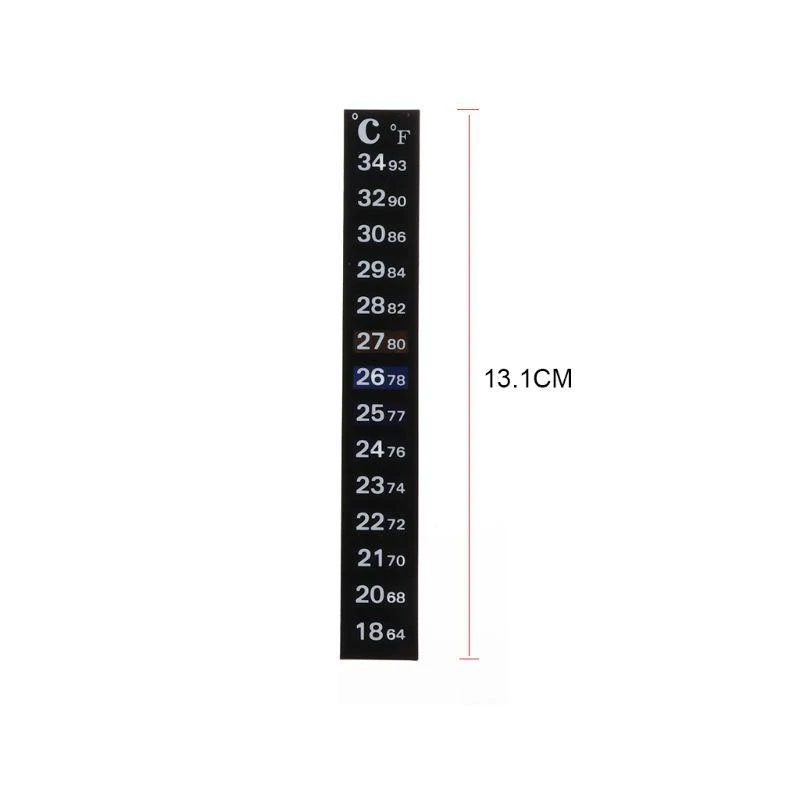 Y1AD 5PCS Verticale Digital Temperatuur Display Thermometer Strip Sticker Huishouden