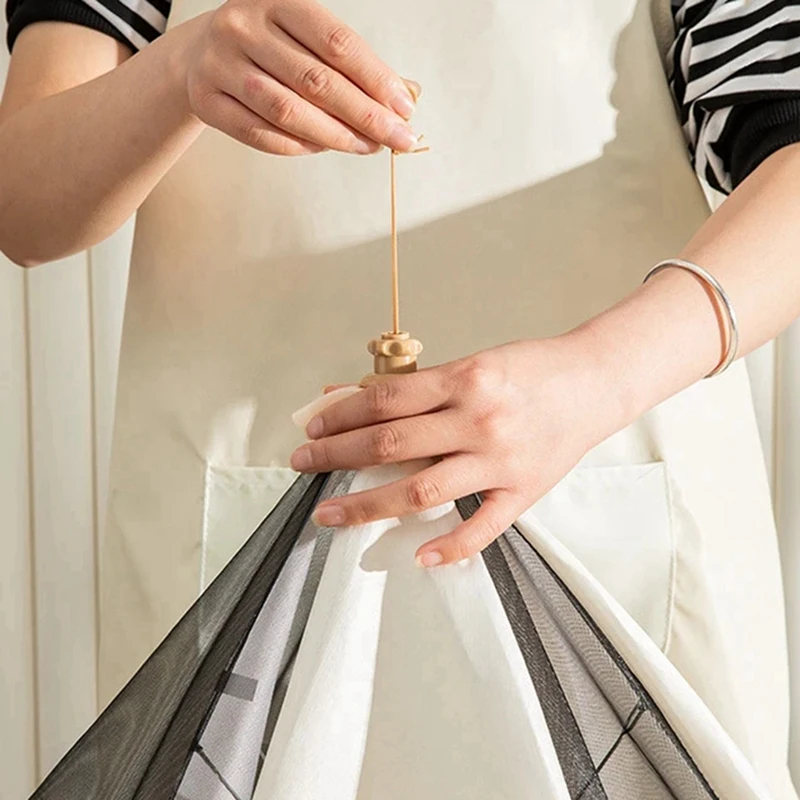 BAAG-ポータブル折りたたみダイニング傘、ファインメッシュ、通気性と防蚊性、食品、野菜、果物をカバーするために使用されます