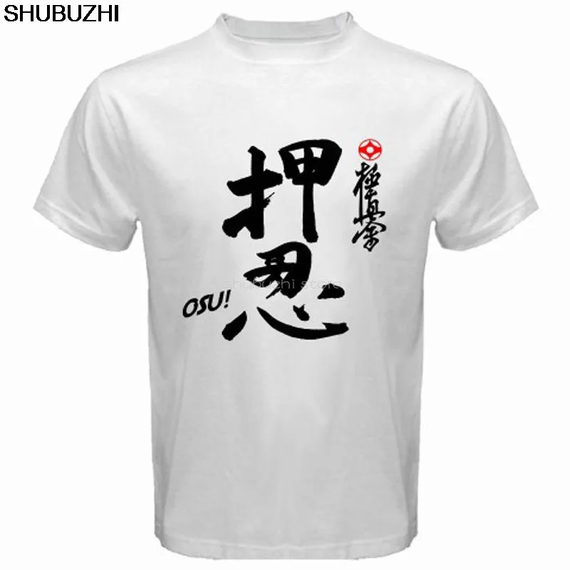 New Karate Kyokushin OSU! Japan Martial Art Men's White T-Shirt  Cool Casual pride t shirt men Unisex New sbz6475